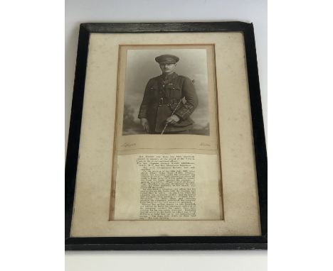 [Victoria Cross / Medal] A period studio portrait photograph of Captain George Stewart Henderson, VC, DSO and Bar, MC, 2nd Ba