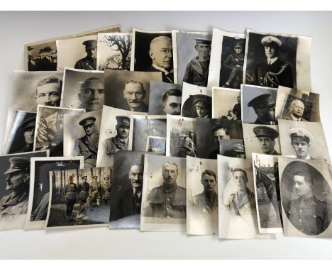 A very large group of period portrait photographs of Great War soldiers and veterans of the War, apparently from a publisher'