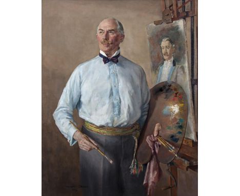 Margaret Clarke RHA (1888-1961)Portrait of the Artist Dermod O'Brien PRHA in his StudioOil on canvas, 125 x 100cm (49¼ x 39¼'