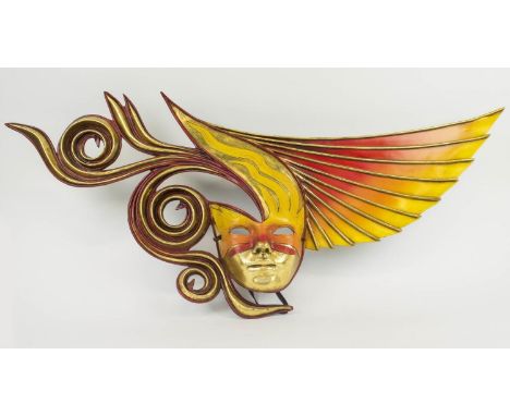 MICHAEL TAYLOR VENETIAN STYLE MASKS, a collection of three, wall display art work. (3) 