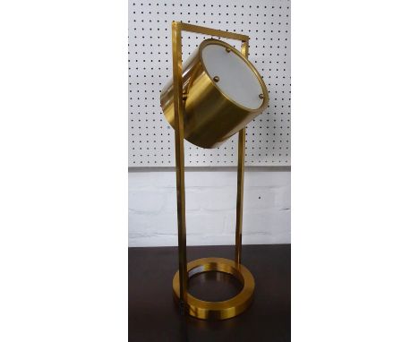 DESK LIGHT, contemporary design, gilt metal, 60cm H. 