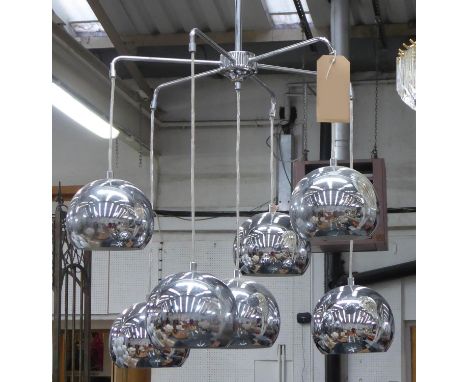 CEILING LIGHT, vintage 20th century design, 117cm Drop approx. 