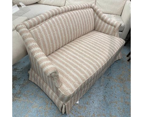 SOFA, Victorian style, foliate upholstered, 135cm W. 