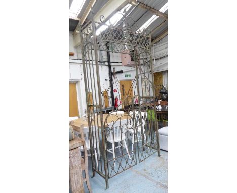 GARDEN ESTATE GATE, contemporary worked metal, 126cm W. 