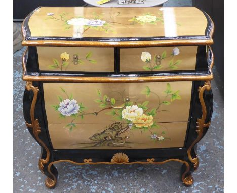 COMMODE, contemporary, Japanese style painted finish, 82cm x 42cm x 84cm approx. (slight faults) 