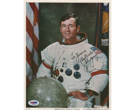 YOUNG JOHN: (1930-2018) American Astronaut, Command Module Pilot of Apollo X (1969) and Commander of Apollo XVI (1972), the n