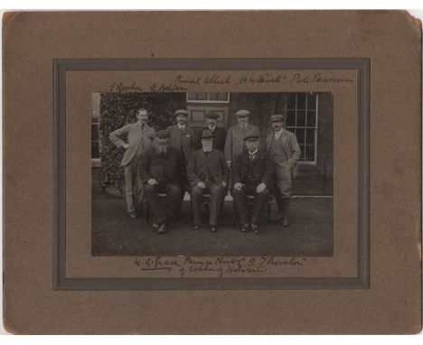 GRACE W. G.: (1848-1915) English Cricketer. A fine, unusual vintage signed 10 x 7.5 photograph, the image depicting Grace sea