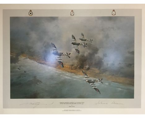 JOHNSON JOHNNIE: (1915-2001) British World War II Ace (34 victories). A colour 18 x 22½ First Edition print titled Johnnie Jo