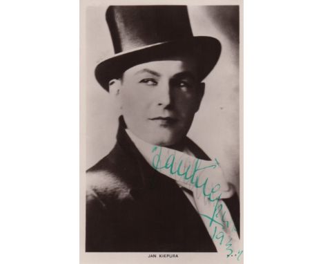 OPERA: Selection of vintage signed cabinet photographs (1) and postcard photographs (10), by various tenors, baritones, sopra