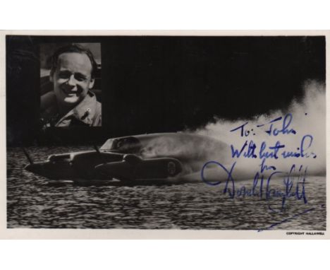 CAMPBELL DONALD: (1921-1967) British Car &amp; Motorboat Racer, World Land and Water Speed Record Holder in the 1950s and 196