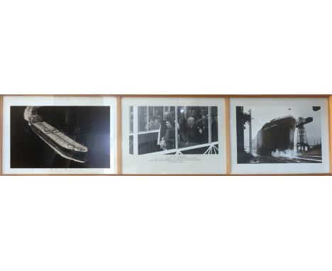 ELIZABETH II: (1926- ) Queen of the United Kingdom 1952-   . An unusual, large vintage signed 23 x 17½ photograph, the image 