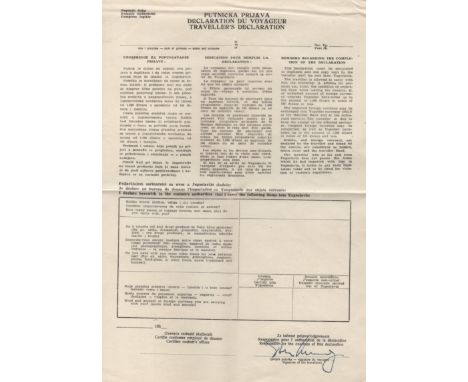 KENNEDY JOHN F.: (1917-1963) American President 1961-63. An unusual D.S., John Kennedy, one page, 4to, n.p., n.d. (1950s). Th