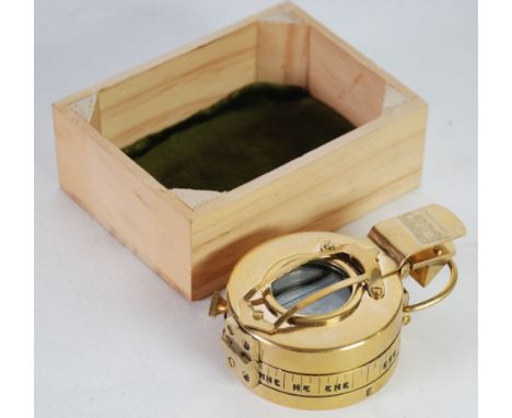TO. CO. LTD., LONDON NA 266322 BRASS CASED SIGHTING COMPASS, 1940 MKII -  but later