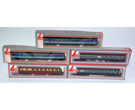 LIMA, ITALY BOXED 'OO' SCALE SUPER SPRINTER NO. 57480, and MATCHING TRAILER/PASSENGER COACH, and  THREE OTHER BOXED LOCO'S, g