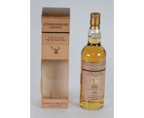 GORDON & MACPHAIL CONNOISSEURS CHOICE 70cl BOTTLE JURA ISLANDS SINGLE MALT SCOTCH WHISKY, DISTILLED 1989, bottled 2000, (aged