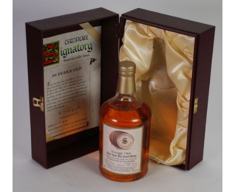 SIGNATORY VINTAGE SCOTCH WHISKY CO., 70cl LIMITED EDITION BOTTLE OF 1966 VINTAGE SINGLE MALT WHISKY 52.6% distilled at Isle o