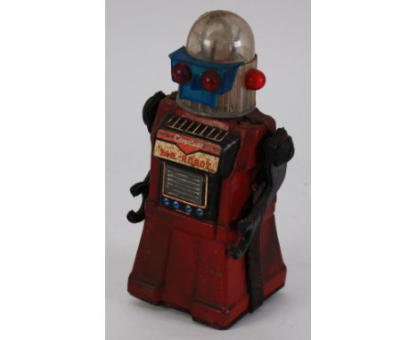 A CRAGSTAN'S (Made in Japan) tinplate battery operated 'Mr Robot' 11" (28 cm) high (poor)