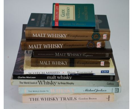 TEN VOLUMES, VARIOUS AUTHORS RELATING TO COLLECTING, AND THE HISTORY OF, SCOTCH WHISKY to include Michael Jackson's 'Malt Whi