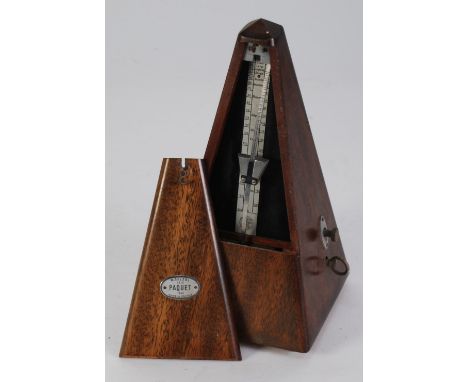 MAEZEL 'PAQUET' METRONOME, in mahogany case
