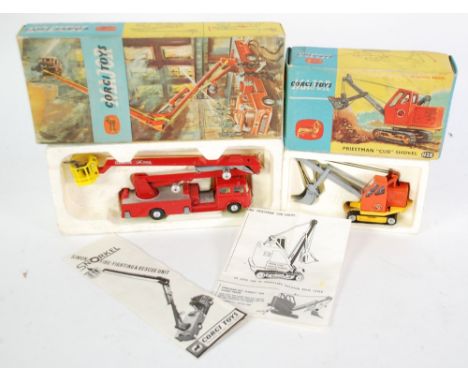 CORGI TOYS MINT AND BOXED "SIMON SNORKEL FIRE ENGINE" NO 1127 having six figures and information leaflet and MINT AND BOXED "