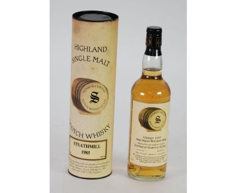 SIGNATORY 70cl LIMITED EDITION/RELEASE BOTTLE STRATHMILL VINTAGE 1985 SINGLE HIGHLAND MALT SCOTCH WHISKY matured in oak casks