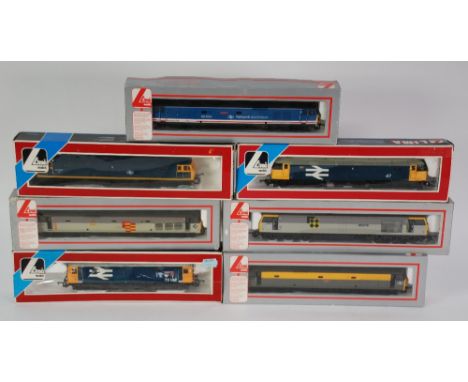 LIMA, ITALY SEVEN BOXED 'OO' SCALE DIESEL AND SIMILAR LOCOMOTIVES, includes Class 60 Lochnagar and other Valiant, Defiance, F