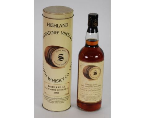 SIGNATORY VINTAGE SCOTCH WHISKY CO. 70cl LIMITED EDITION BOTTLE OF 1980 VINTAGE SINGLE HIGHLAND MALT SCOTCH WHISKY 43% vol., 