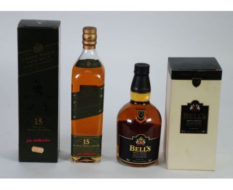 JOHNNIE WALKER 70cl BOTTLE EXTRA SPECIAL HIGHLAND MALT WHISKY 15 years old, 43% vol., in square section bottle with sealed co