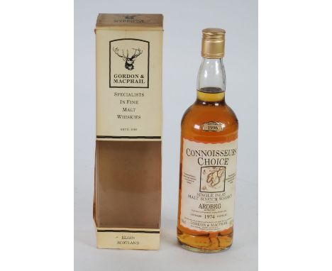 GORDON & MACPHAIL CONNOISSEURS CHOICE, 70cl BOTTLE ARDBEG SINGLE ISLAY MALT SCOTCH WHISKY, DISTILLED 1974,  bottled 1996 (age