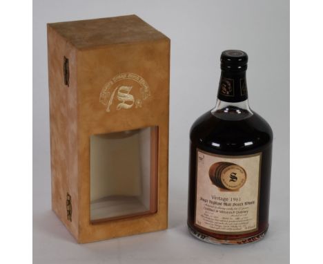 SIGNATORY VINTAGE SCOTCH WHISKY CO. 70cl  LIMITED EDITION SQUAT BOTTLE OF 1981 VINTAGE SINGLE HIGHLAND MALT SCOTCH WHISKY 58.