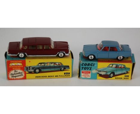 CORGI TOYS MINT AND BOXED 'MERCEDES BENZ 600 PULLAMAN' NO 247 METALLIC RED WITH LEAFLET, BOX LACKS SMALL LITTLE FLAP AND DITT