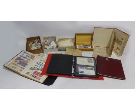 AN ACCUMULAION OF ISLE OF MAN, JERSEY AND GUERNSEY issues 1969 - 86 to include first day covers, presentation packs and mint 