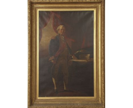English School (19th century), Full length portrait of an Admiral, possibly one of Nelson's contemporaries, oil on canvas, 11