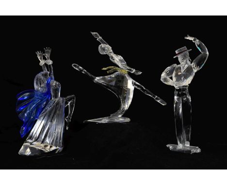 Three Swarovski Crystal Collector's Society 'Magic of Dance' Annual Editions, 'Isadora' 2002, 'Antonio' 2003, and 'Anna' 2004