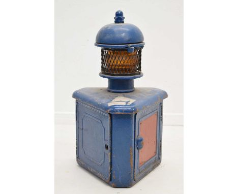 Cast iron GPO PA no.1 Police Telephone System with lantern, together with later Avon and Somerset Constabulary operating inst