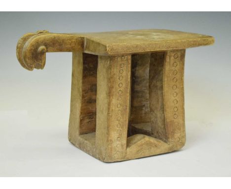 African Lobi zoomorphic, Burkina Faso, stool, probably first half 20th century, 41.5cm x 19.5cm x 26cm high