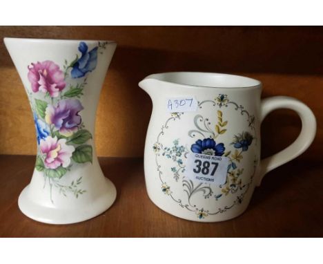 PURBECK GIFTS POOLE JUG AND VASE