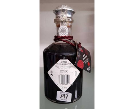 BOTTLE OF M &amp; S PORT IN DECANTER BOTTLE