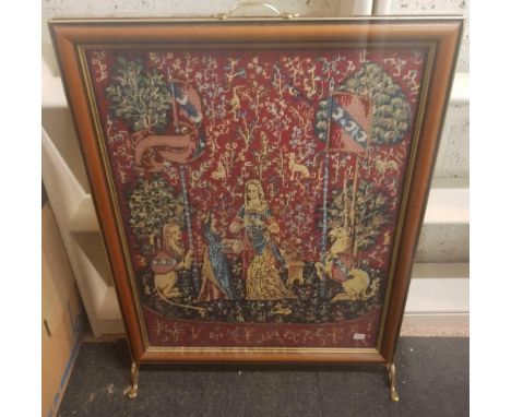 4 TAPESTRY FIRE SCREENS 
