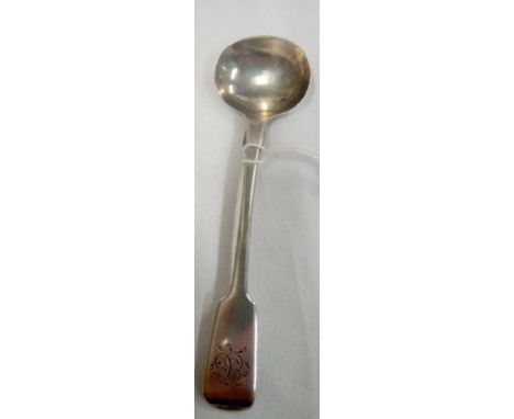 VICTORIAN SILVER EXETER SALT SPOON 1847 BY EF