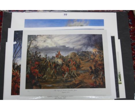 PRINTS, all with RA interest, print from original watercolour impressions I, print from original watercolour Al Jubyal, black