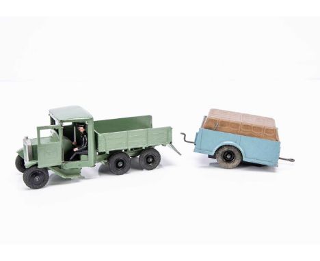 Britains uncommon civilian / farm vehicles comprising 4 wheel lorry in light green - probably an extremely well presented rep