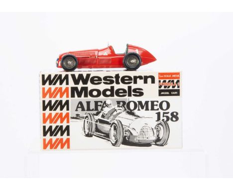 A Western Models 1:24 Scale Fully Finished Alfa Romeo Tipo 158, factory finished white metal formula 1 model, in original box