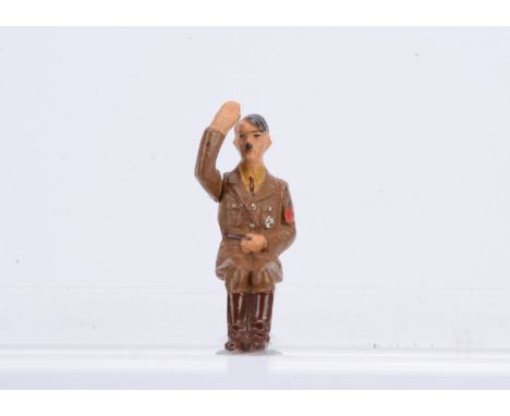 Very rare Elastolin 70-75 scale composition figure of Adolf Hitler seated - for use in Mercedes Benz saloon, with working mov