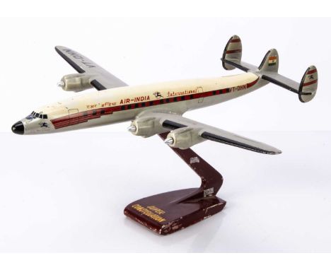 A 1950's 1:72 Air-India International Lockheed L-1049E Super Constellation 'Rani Of Chitor' Travel Agency Display Model, alum