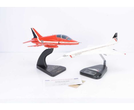 Bravo Delta Models 1:42 Red Arrows Hawk, signed by all nine pilots of the Red Arrows, limited edition of 250, with certificat