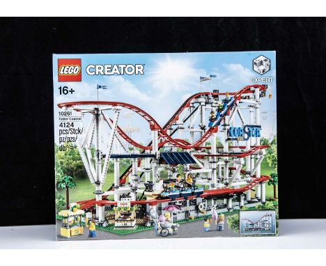 Lego Creator Expert Roller Coaster Set 10261 Constructed,  with box and instructions, Lego Creator Expert Roller Coaster 1026