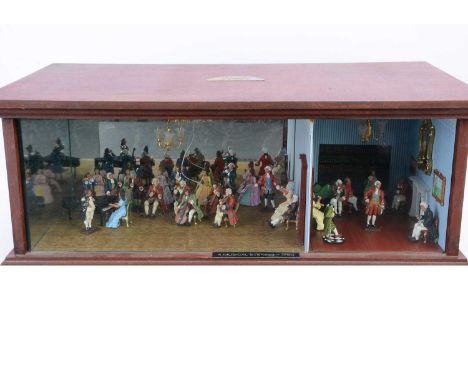 Alexanders Toy Soldiers superb 'A Musical Evening - 1750', standard 'Britains' 54mm scale 2-room scene, 28 loose figures and 
