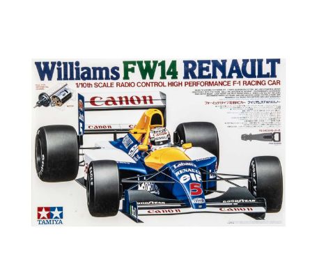 A Tamiya 1:10 Scale Williams FW14 Renault Radio Control F1 Racing Car Kit, Item 58105, in original box, as new unmade ex-shop