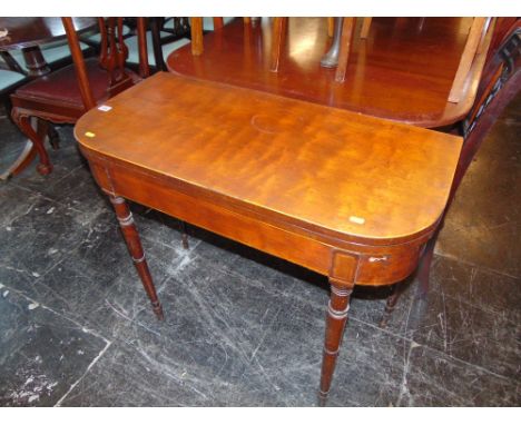 A Mahogany card table a.f